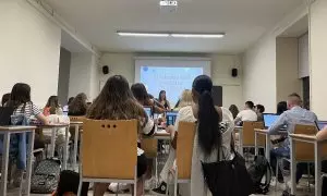 Inici de curs en una classe de la UdL