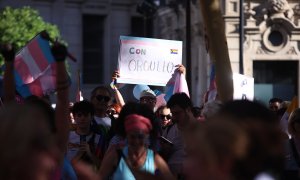 Marcha por los derechos de las personas trans en Sevilla, a 23 de junio de 2023.