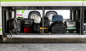 Maletas en un autobús en la Estación de Méndez-Álvaro (Madrid), a 1 de septiembre de 2023.