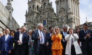 La vicepresidenta segunda y ministra de Trabajo y Economía Social en funciones, Yolanda Díaz en la reunión internacional 'El futuro del trabajo y el diálogo social', a 22 de septiembre de 2023.