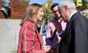 La alcaldesa de Zaragoza, Natalia Chueca, en un acto durante la mañana del martes, a 26 de septiembre de 2023.