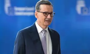 El primer ministro polaco, Mateusz Morawiecki, durante una cumbre de la UE, en Bruselas, a 30 de junio de 2023.