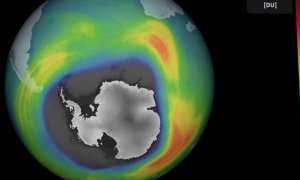 Agujero de la capa de ozono en el invierno austral de 2023