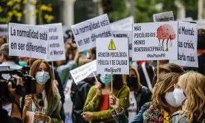 Manifestación Dia Mundial de la Salud Mental