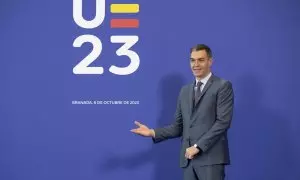 El presidente del Gobierno en funciones, Pedro Sánchez actúa como anfitrión en la reunión de los Veintisiete este viernes en Granada.