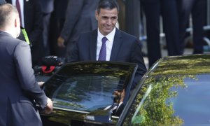 El presidente del Gobierno, Pedro Sánchez, después del desfile del Día de la Fiesta Nacional en Madrid, a 12 de octubre de 2023.