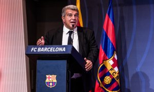 Joan Laporta, presidente del Fc Barcelona, a 14 de septiembre de 2023 en Barcelona, ​​España.