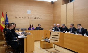 Imatge del judici per l'1-O celebrat aquest divendres al Tribunal de Comptes. / ACN