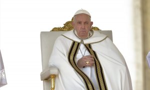 El Papa Francisco durante el acto de nombramiento de cardenales  en la basílica vaticana de San Pedro, a 30 de septiembre de 2023, en Roma, (Italia). Stefano Spaziani / Europa Press