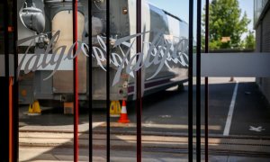 Entrada de la factoría de Talgo en Las Rozas, Madrid (España). EUROPA PRESS/Ricardo Rubio