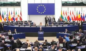 Pleno del Parlamento Europeo celebrado en Estrasburgo, a 22 de noviembre de 2023.