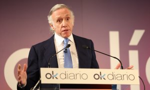 El director de 'Okdiario', Eduardo Inda, durante un acto en Madrid, a 26 de octubre de 2023.