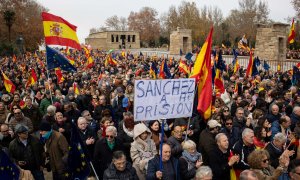 Un acto del PP contra la amnistía, en Madrid, a 3 de diciembre de 2023