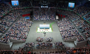 Testigos de Jehová durante un evento en Madrid. Imagen de Archivo.