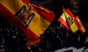 Franquistas en Plaza de Oriente