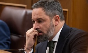 Santiago Abascal durante un pleno en el Congreso de los Diputados, a 20 de diciembre de 2023, en Madrid.