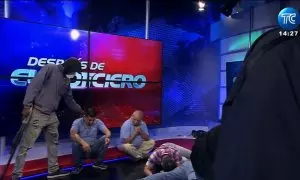 Encapuchados armados ingresaron este martes en el canal de televisión TC, en la ciudad de Guayaquil en el suroeste de Ecuador y sometieron su personal durante una transmisión en vivo