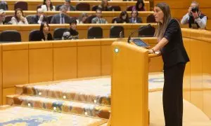 La portavoz de Junts en el Congreso, Miriam Nogueras, interviene durante el pleno del Congreso a 10 de enero de 2024