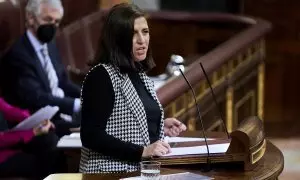 17/1/24 - Foto de archivo del 23 de noviembre de 2021 de Esther Peña Camarero en una sesión plenaria en el Congreso de los Diputados.