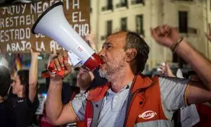 Imágenes de la protesta contra el Gobierno argentino en Buenos Aires, a 23 de diciembre de 2023.