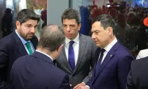 Mazón, López Miras, Moreno y Page, este miércoles en Fitur.