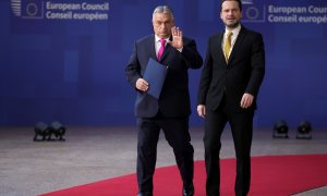 01/02/2024 El primer ministro húngaro, Viktor Orbán, a su llegada al Consejo Europeo en Bruselas en diciembre de 2023.