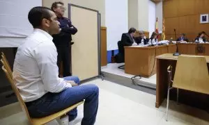 El exfutbolista Dani Alves en la Audiencia de Barcelona, a 5 de febrero de 2024.