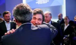 Javier Milei en Davos, durante el Foro Económico Mundial, a 17 de enero de 2024.