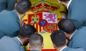 11 de febrero de 2024. La viuda de uno de los guardias civiles rechaza la medalla de Interior