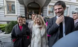 Yolanda Díaz, Sira Rego, Ernest Urtasun y Mónica García