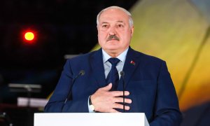 El presidente de Bielorrusia, Alexander Lukashenko, durante un acto en San Petersburgo (Rusia), a 27 de enero de 2024.