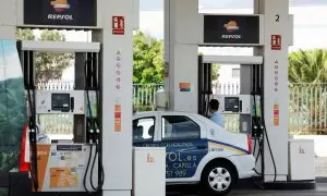 Una estación de servicio de Repsol en la localidad  canaria de Arinaga. REUTERS/Borja Suarez