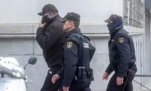 El exasesor del exministro José Luis Ábalos, Koldo García, a su salida de la Audiencia Nacional, a 22 de febrero de 2024, en Madrid