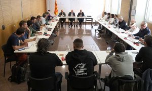 Reunió entre el conseller d'Acció Climàtica, David Mascort i les organitzacions agràries, els sindicats, les cooperatives i Revolta Pagesa