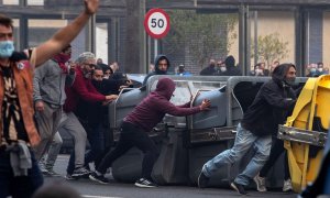 1/3/24 - Trabajadores del sector del metal durante la manifestación de apoyo a la huelga indefinida de los trabajadores del metal de Cádiz, en noviembre de 2021.