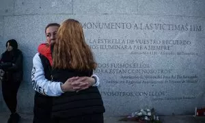 Acto homenaje a la víctimas de los atentados de 2004 bajo el lema '11M Recuerdo Vivo', en la estación de Cercanías El Pozo, a 11 de marzo de 2023, en Madrid