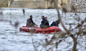 Labores de búsqueda en el área de Hinojal, en Cáceres, a 8 de marzo de 2024.