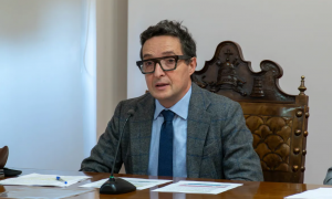 Juan Manuel Corchado, durante la presentación de la Cátedra.