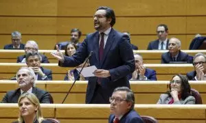 Foto de archivo de la bancada del PP en el Senado.