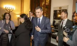 Imagen de archivo del presidente del Gobierno, Pedro Sánchez, y el primer ministro belga, Alexander de Croo, en su pasada visita a Israel, Palestina y Egipto, a 23 de noviembre de 2023.