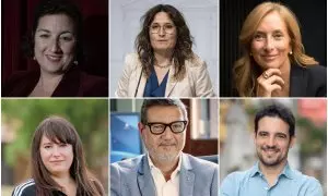 Los seis número dos de los partidos que se presentan a las elecciones catalanas del 12 de mayo.