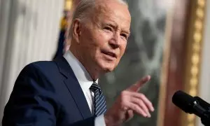 El presidente estadounidense, Joe Biden, en la Casa Blanca, en Washington, a 3 de abril de 2024.