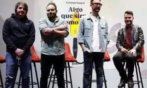 Los miembros del grupo Supersubmarina: José, Juanca, Pope y Jaime.