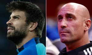 El exfutbolista Gerard Piqué y el expresidente de la RFEF Luis Rubiales. Imágenes de Archivo.