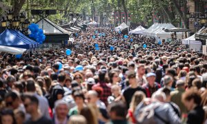 08/04/2024 La Cambra del Llibre de Catalunya y el Gremi de Llibreters de Catalunya han presentado este lunes la celebración del día de Sant Jordi.