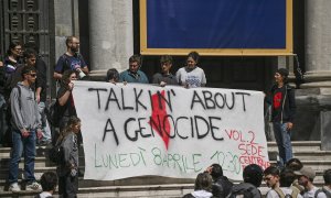 Protesta estudiantil Gaza