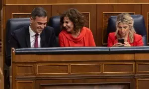 Pedro Sánchez, María Jesús Montero, Yolanda Díaz