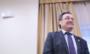 El fiscal general del Estado, Álvaro García Ortiz, durante la elección de la Vicepresidencia Primera de la Comisión de Justicia, a 21 de diciembre de 2023, en Madrid.