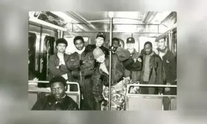 Miembros de los Panteras Negras de Zaragoza, en 1992.