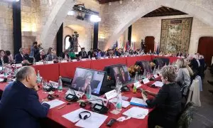 Vista general durante la clausura de la Conferencia de Presidentes de Parlamento de la Unión Europea, a 23 de abril de 2024 en Palma de Mallorca.